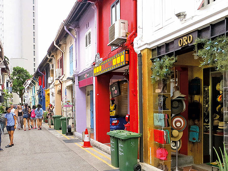 quirky shop fronts in Kampong Glam - where to go in Singapore