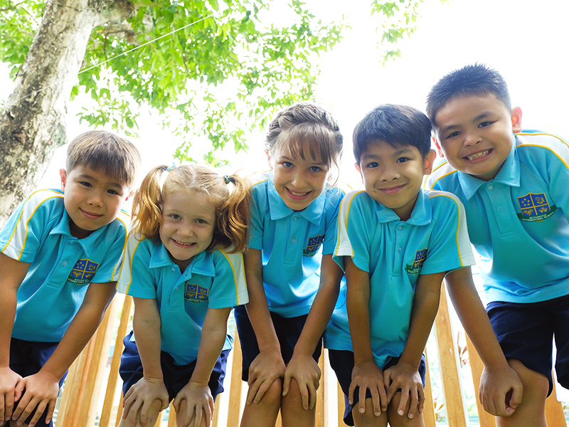 IIS group of students outdoors special needs education in Singapore