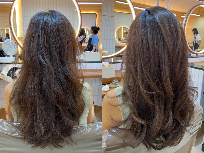 Chez Vous in Singapore for a blow dry and blow out