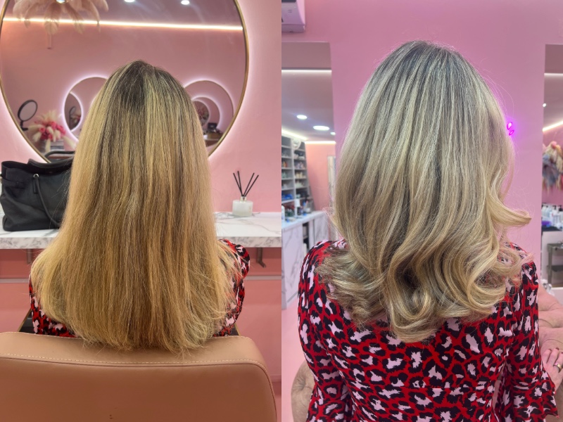 The Blonde Tourage - hairdressers in Singapore for a blow-out or blow-dry for curly hair or a new hair style 