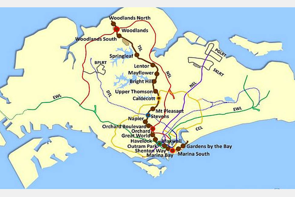 Extended MRT line along Singapore's East Coast will add nine stations ...