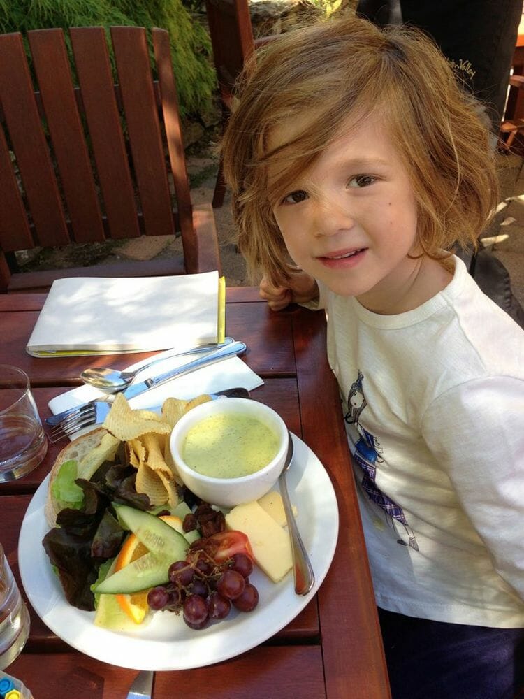 Gibbston Valley offers yummy platters that little ones will love
