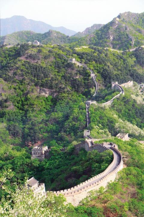 A bird's eye view of the Great Wall