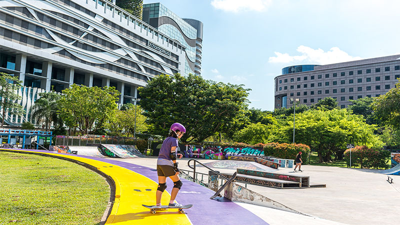 Skate park Singapore - orchard skateboards