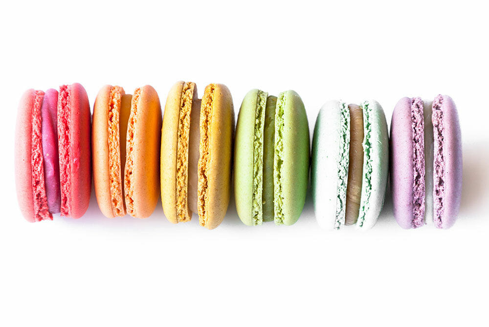It's hard not to judge a macaron by its pretty colour...