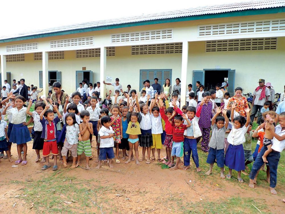 Sixty six schools have been built so far