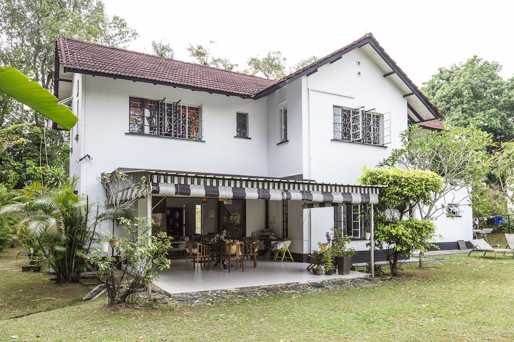  Black and white bungalow  living Peek inside this Bukit 