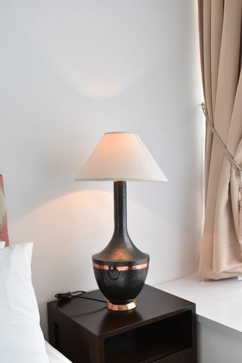 Bedside table and lamp rental
