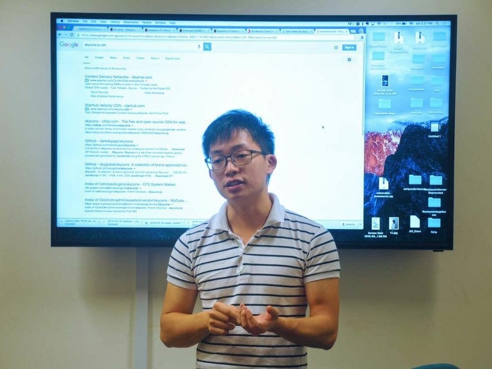 Yu Jian Kong, head teacher at Early Coders Acadamy