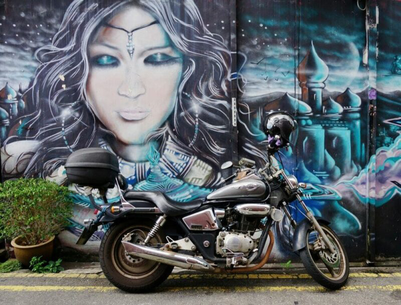 unnamed Singapore street art at Haji Lane