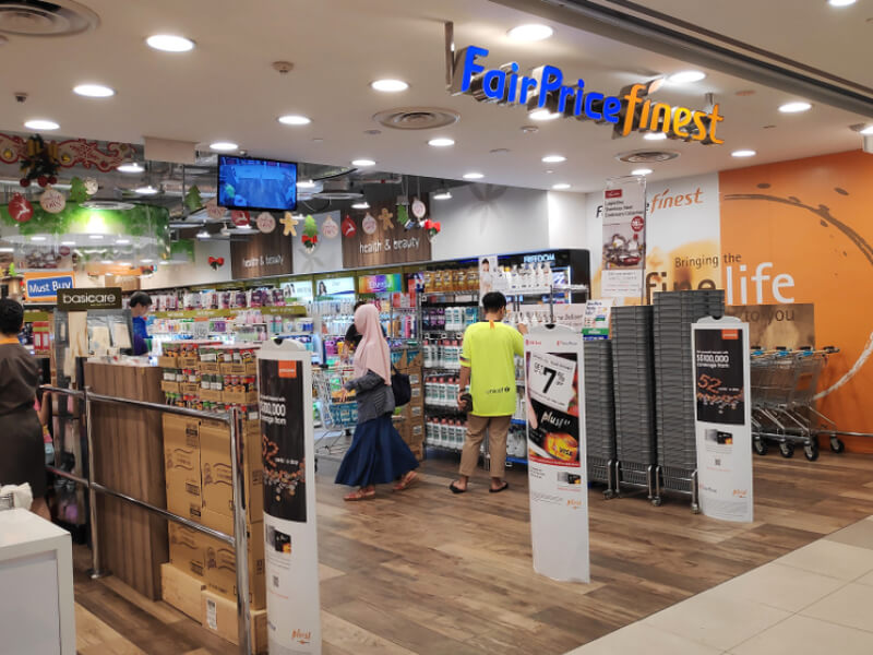 Fairprice Finest singapore supermarket shopping fresh fruit vegetables grocery store 