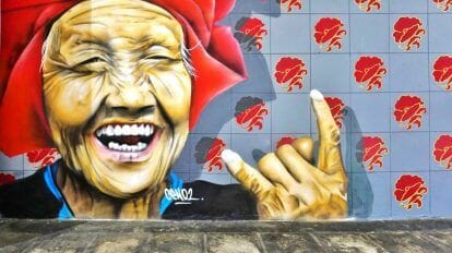 Samui lady, street art