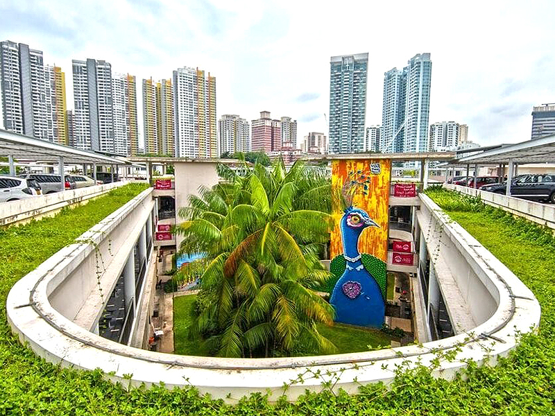 singapore streeet art mural - tiong bahru market