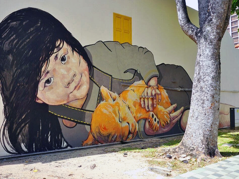 victoria street wall mural