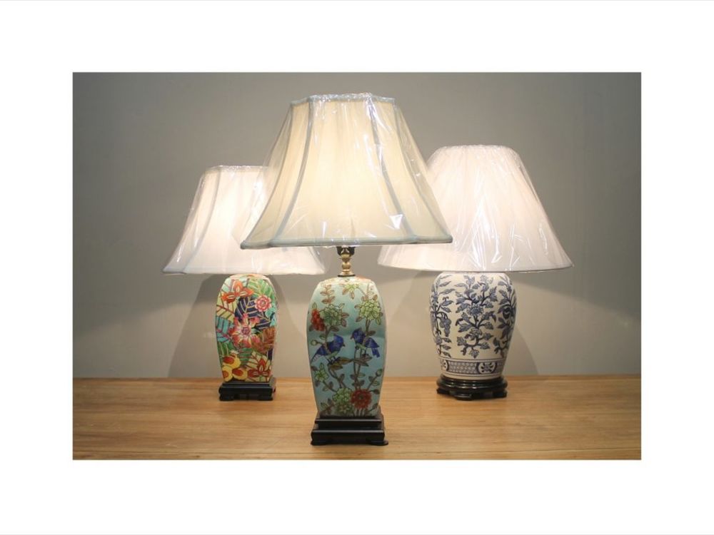 Just Anthony Oriental-style porcelain lamps
