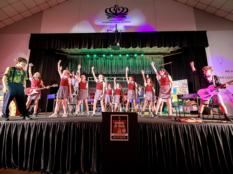 School of Rock musical, performing arts - Dover Court