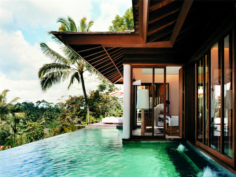 Infinity pool at COMO Shambhala Bali Resort