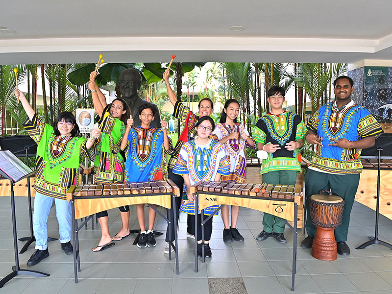 SJI International marimba band performing arts CCA music classes