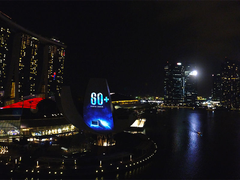 earth hour WWF Singapore switch off