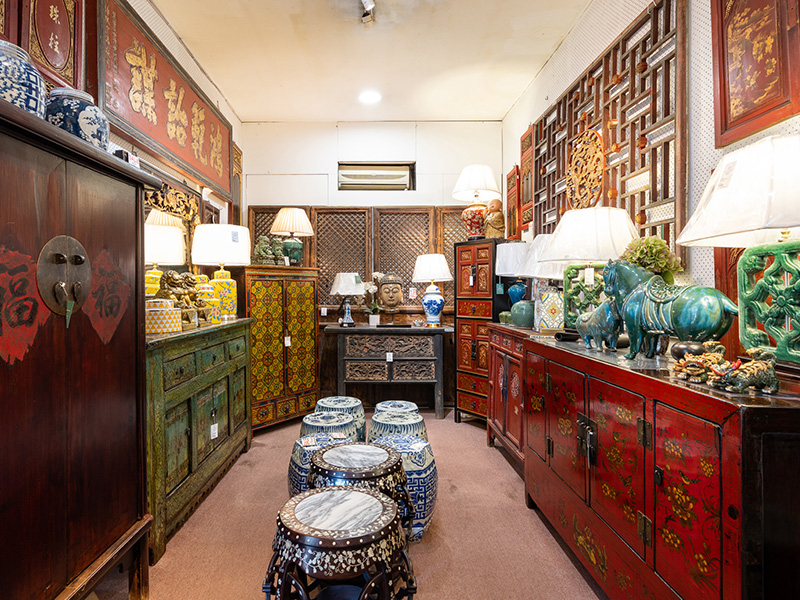 vintage furniture and antiques at Just Anthony