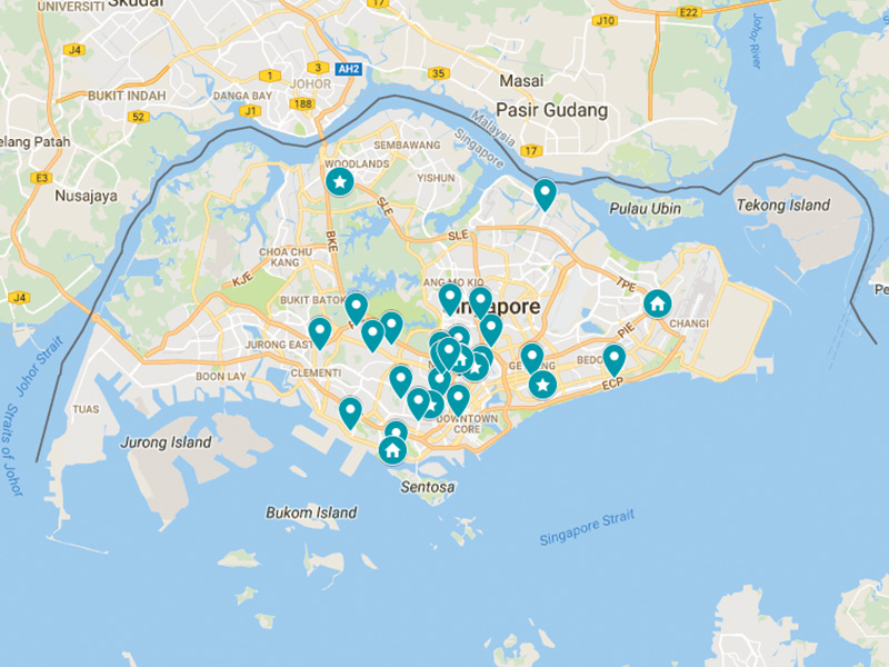 Neighbourhoods map where to live in singapore