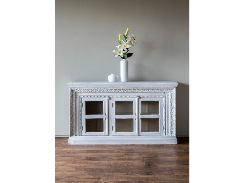 Recycled wood sideboard in ivory white, Artful House, Furniture, Sideboard, Home interior
