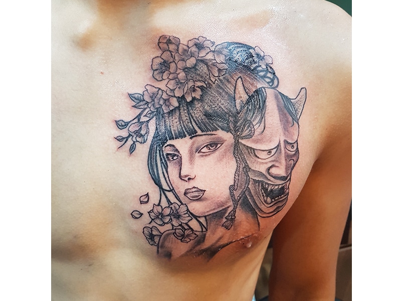 geisha tattoo ink by finch