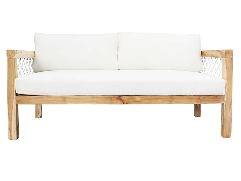 White outdoor sofa