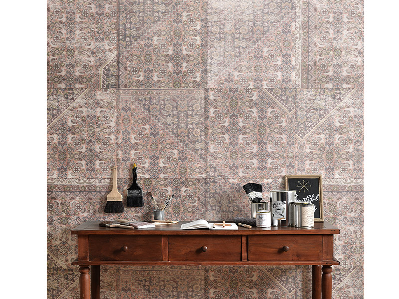 Hattan peelable patchwork wallpaper, Honpo