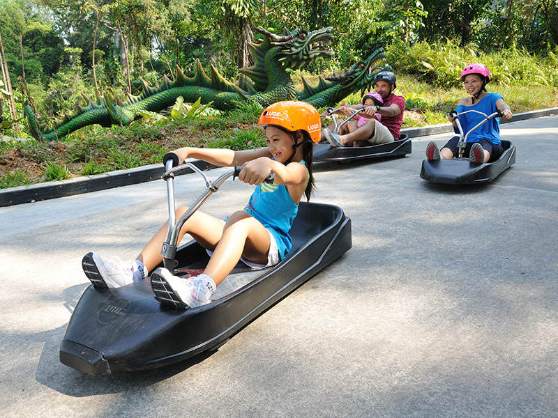 top places to visit in singapore family & kids on skyline luge sentosa