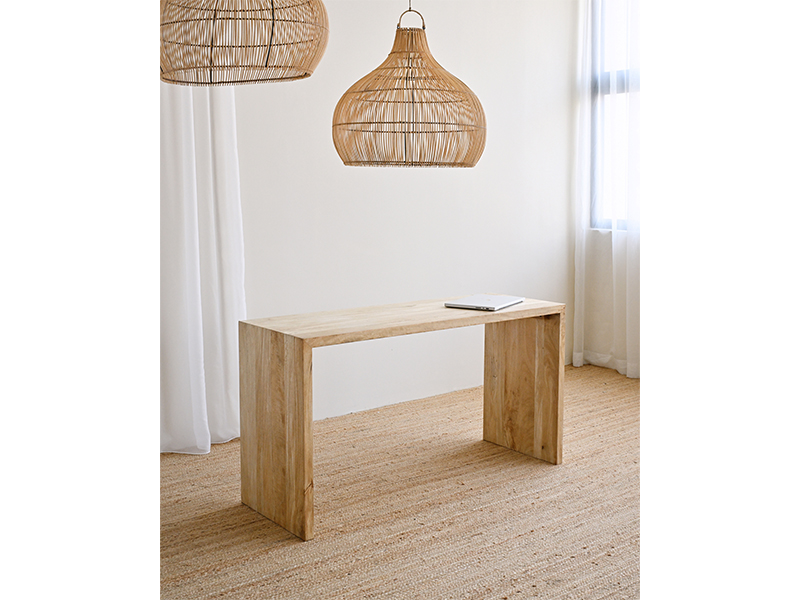 Flores desk in kiln-dried mango wood, Island Living