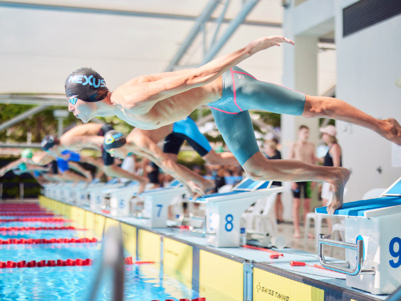 Nexus International school sports programmes competitve swimming