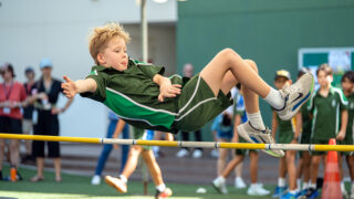 high jump physical education at schools in Singapore - SJI International