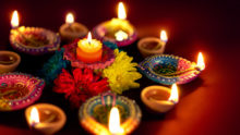 Deepavali celebrations in Singapore lamps