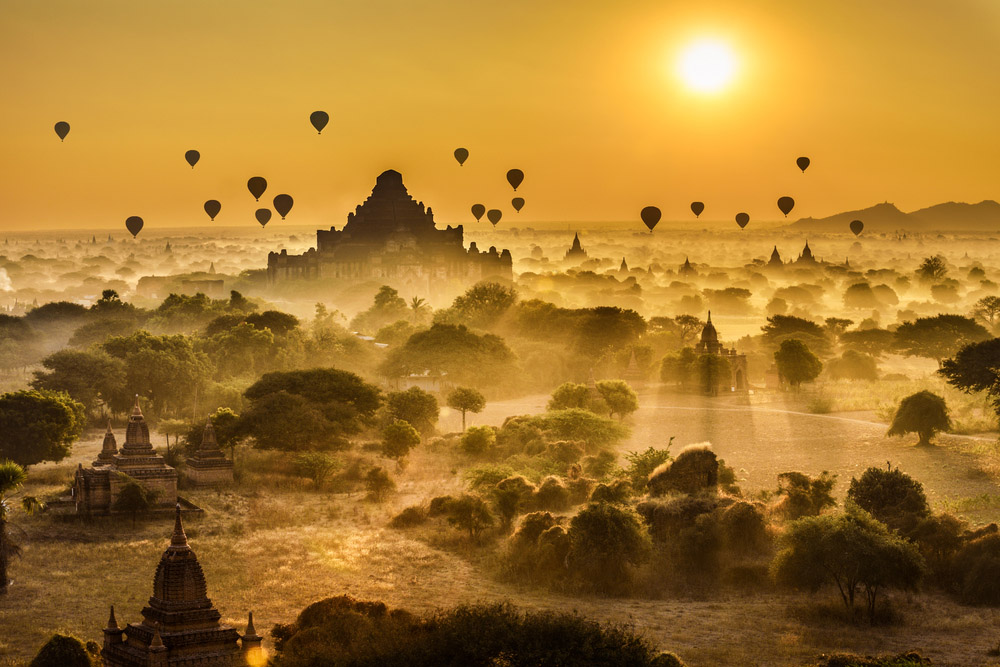 Hot-air ballooning in Asia - Myanmar