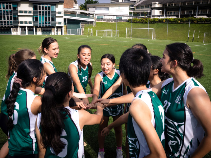 SJII Girls Touch Rugby ECA's at Singapore's International schools