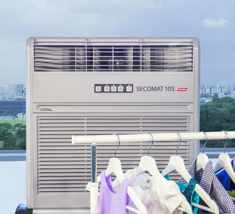Care for your clothes in Singapore with Kruger's Secomat dryer 
