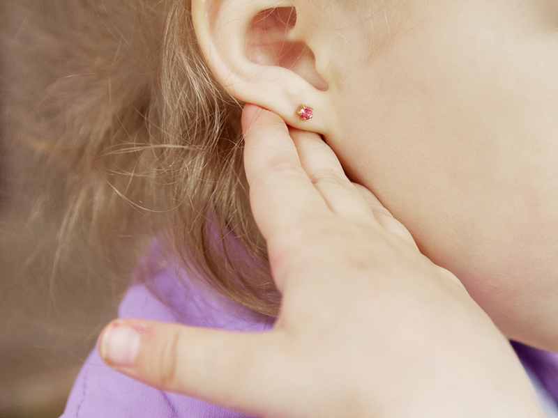 child ear piercing