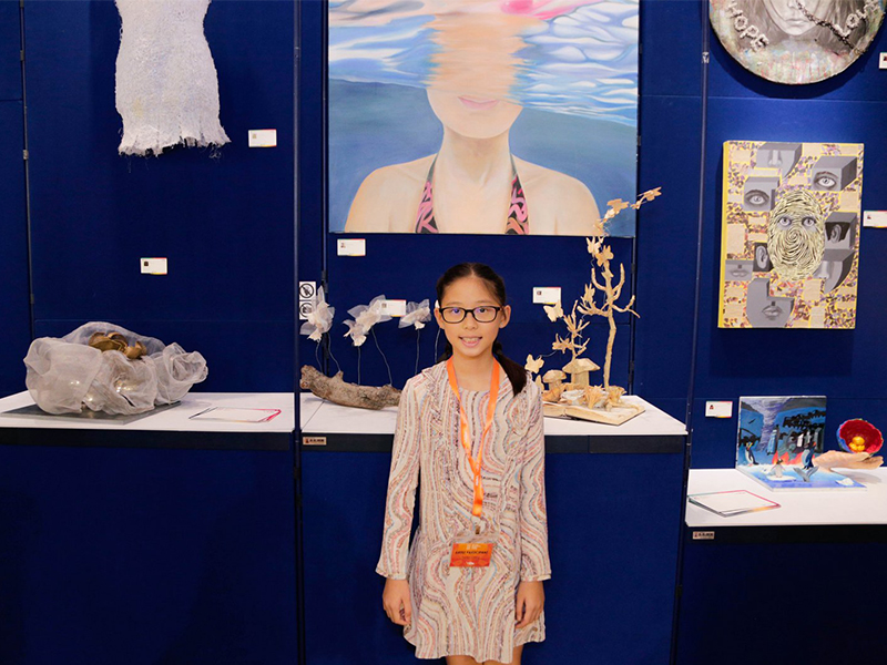 10-year-old Renee Chong was one of the emerging young artists showcased at the 20th Anniversary Laureates Exhibition at the National Gallery Singapore.