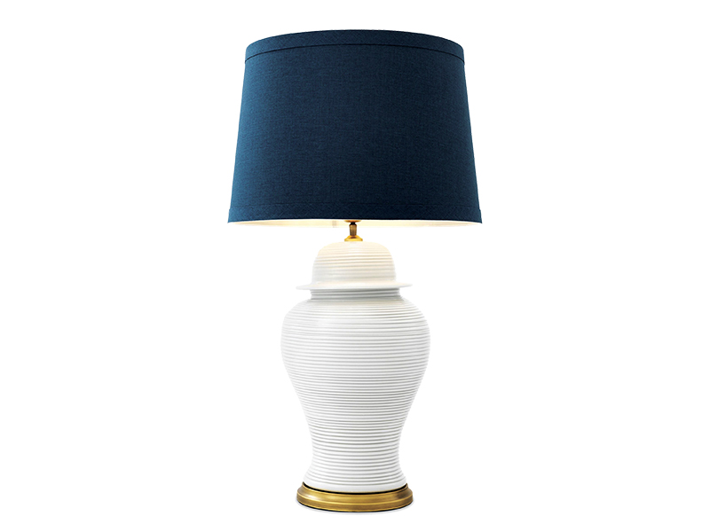 Find table lamps in Singapore that combine antique finishes with striking colours and materials.
