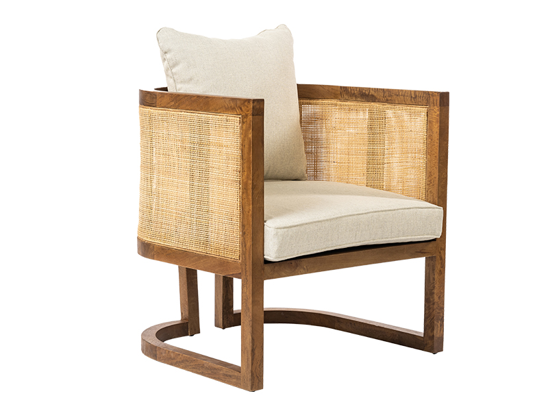 Otti armchair in mango cane, $2,122 for set of two, WTP