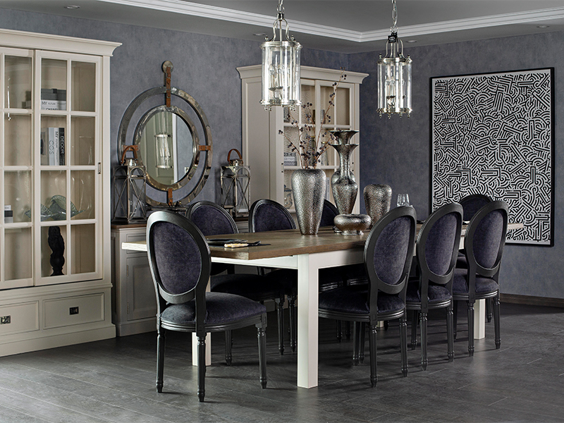 Porto extendable dining table, dining room furniture