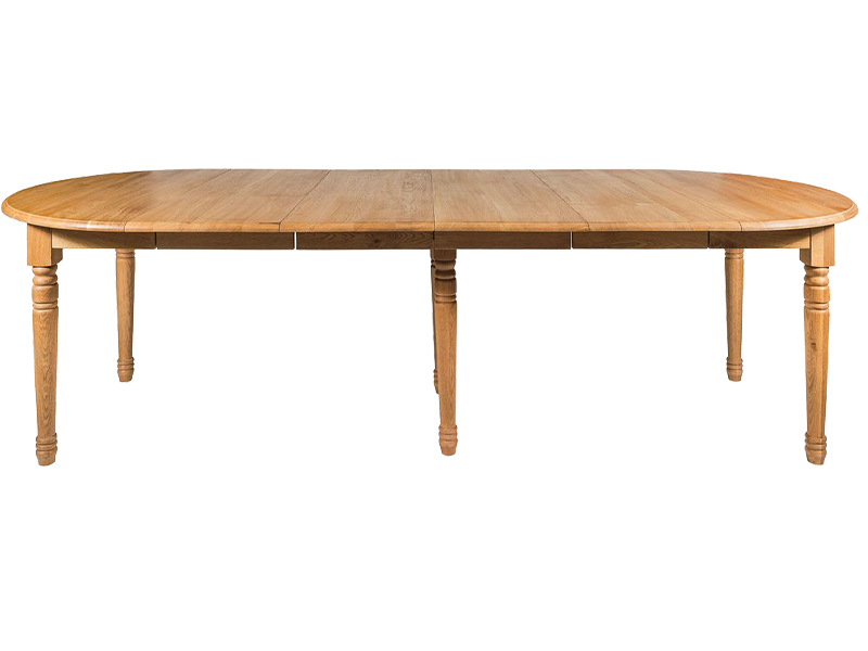 Versailles extendable dining table in natural oak wood, with space for 10 or more diners, $2,995, House of AnLi