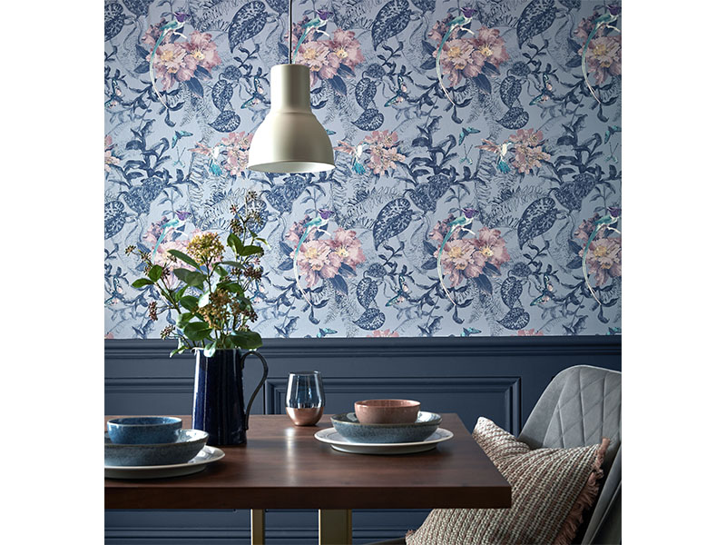 Hedgerow wallpaper by 1838 Wallcoverings, Altfield Interiors