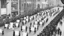 women's history month, Suffragists Parade Down Fifth Avenue,1917