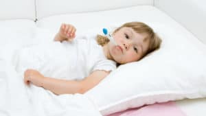 image of sick child for medical insurance for children story
