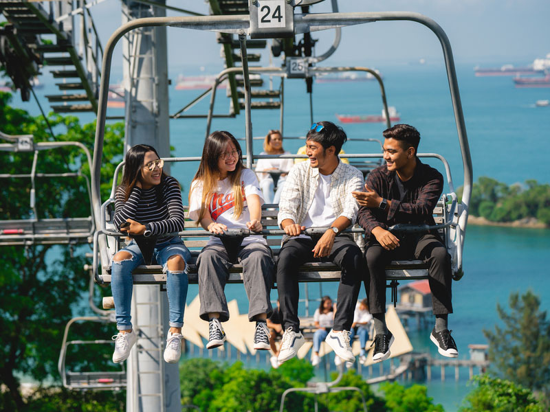 Skyride outdoor activities for teens in Singapore