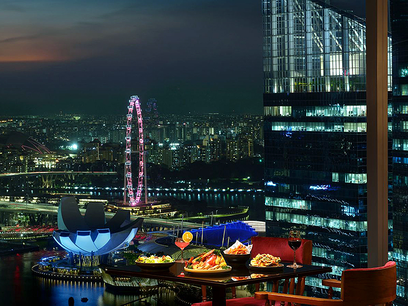 national day parade view from Seasonal Tastes Westin Singapore