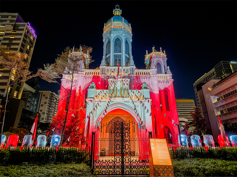 what to do on national day - bras basah bugis precinct light installation
