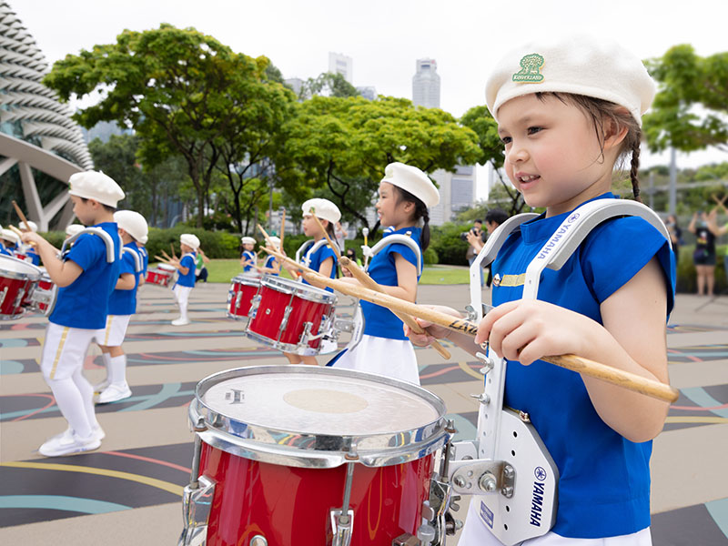 marching band of Kinderland Academy & preschools near me, best kindergarten